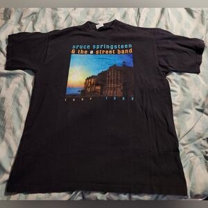 Vintage 90s Bruce Springsteen 1999 Tour Concert T-Shirt Men's Size XL‎
